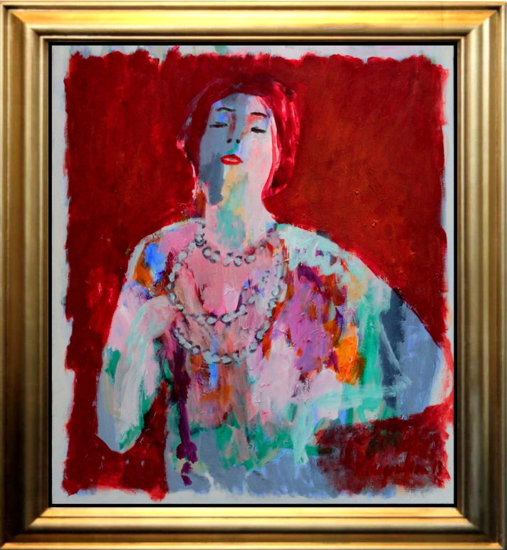 Zangeres (182)<br><small class=store-brand><b>€ 750,00</b> incl. verzending en excl. schilderijlijst</small>