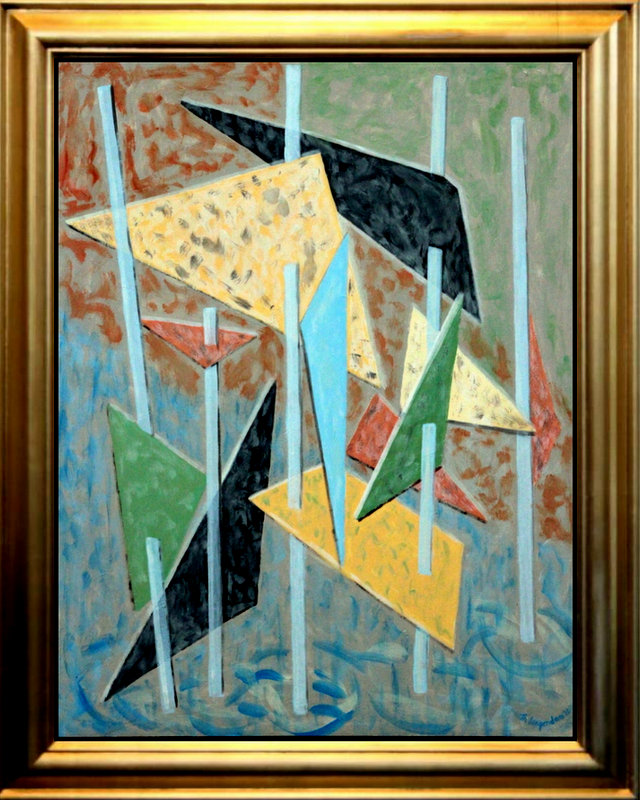 Composition(105)<br><small class=store-brand><b>€ 650,00</b> incl. verzending en excl. schilderijlijst</small>