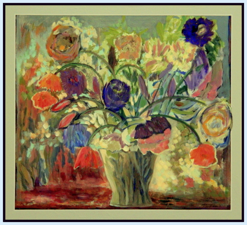 Stilleven met bloemen (43)<br><small class=store-brand><b>€ 650,00</b> incl. verzending en excl. schilderijlijst</small>